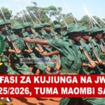 Nafasi za Kujiunga na JWTZ 2025/2026