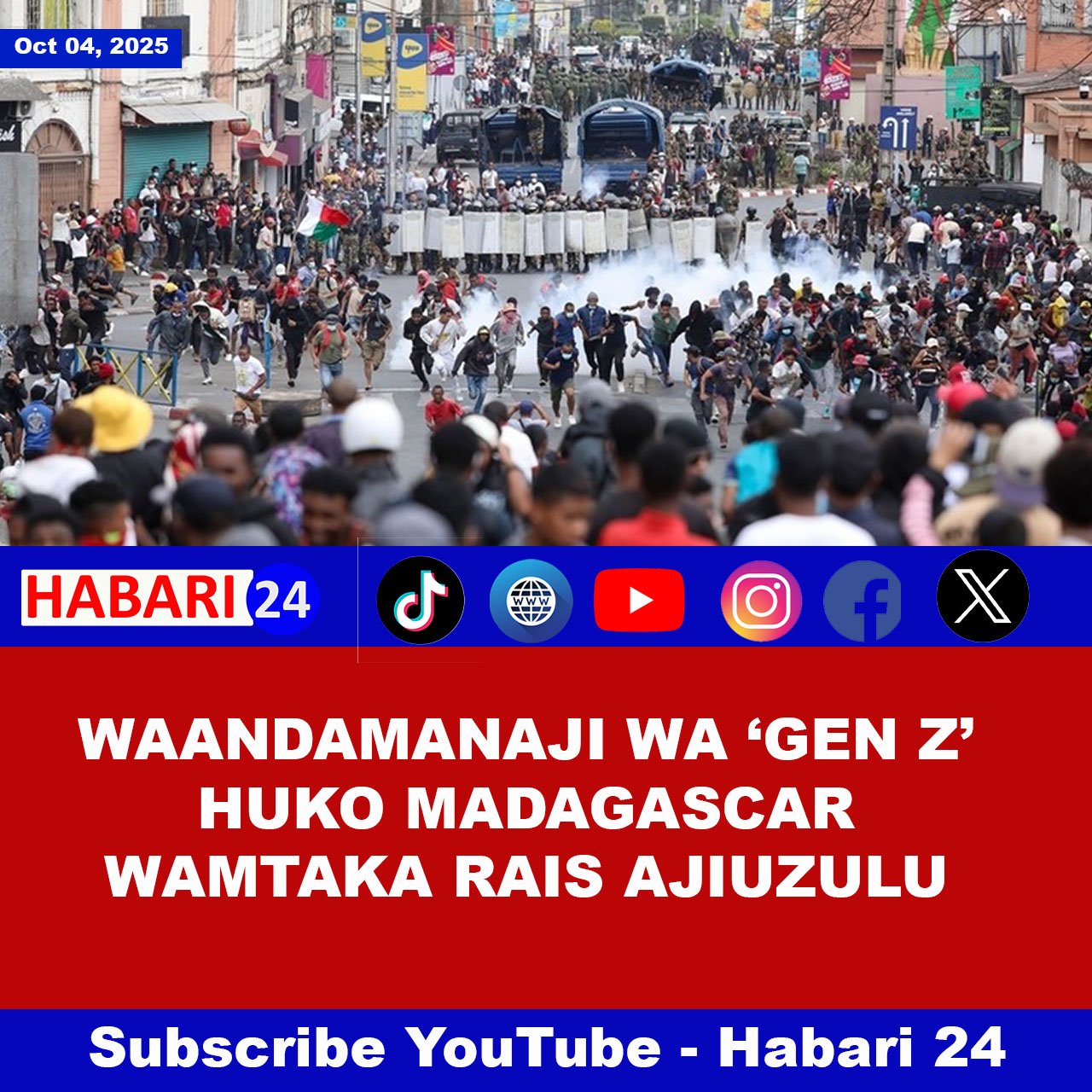 Waandamanaji wa “Gen Z” wataka kiongozi wa taifa la Afrika ajiuzulu (PICHA, VIDEO)