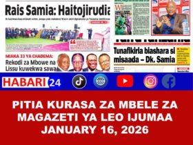 Magazeti ya leo January 16 2026
