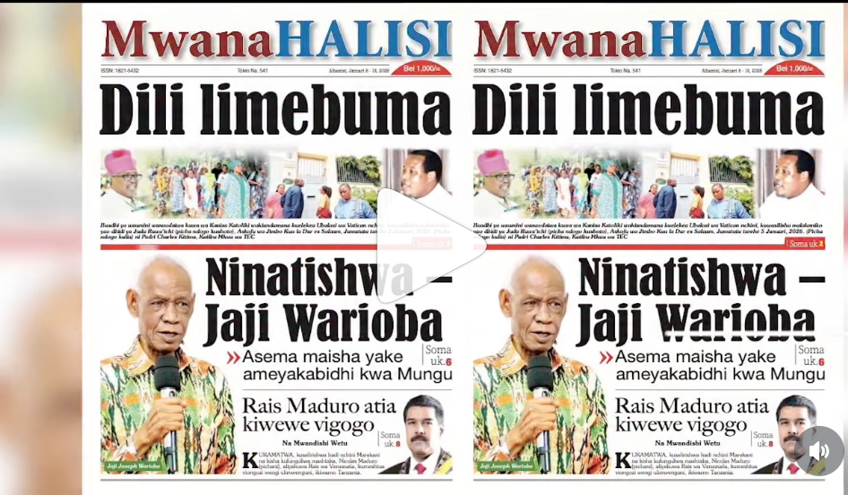 Magazeti ya leo Januari 8, 2026