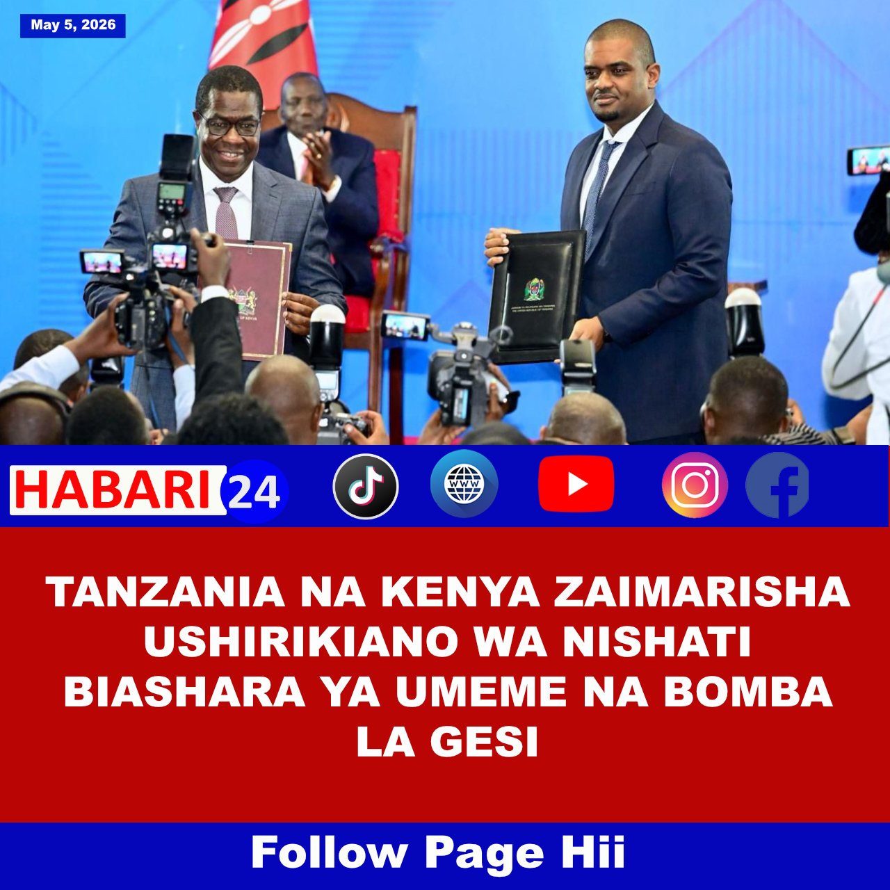 Tanzania na Kenya zaimarisha ushirikiano wa nishati kwa mipango mipya ya biashara ya umeme na bomba la gesi