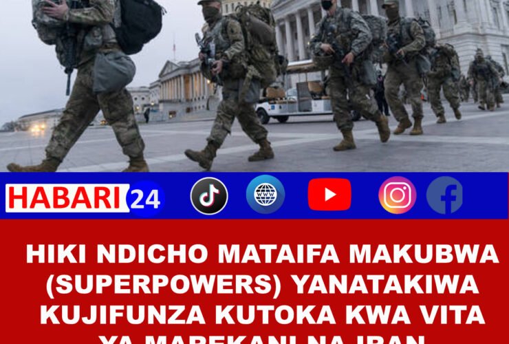 Hiki ndicho ambacho mataifa makubwa yanapaswa kujifunza kutoka kwa vita vya Marekani dhidi ya Iran. ￼