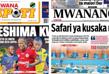 Magazeti ya leo Jumanne August 25, 2026