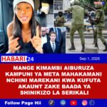 Mange Kimbambi Aiburuza Kampuni ya Meta Mahakamani Akidai Meta Ilifuta Akaunti Zake Baada ya Shinikizo kutoka Serikali ya Tanzania - New York Post