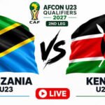 U23 Tanzania Vs Kenya: Tanzania crash out of AFCON qualifiers despite beating Kenya